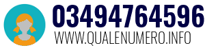 Numero di telefono 03494764596 03494764596
