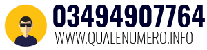 Numero di telefono 03494907764 03494907764