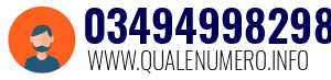 Numero di telefono 03494998298 03494998298