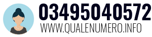 Numero di telefono 03495040572 03495040572