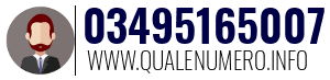 Numero di telefono 03495165007 03495165007