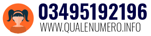 Numero di telefono 03495192196 03495192196