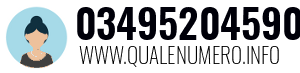 Numero di telefono 03495204590 03495204590