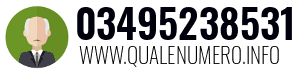 Numero di telefono 03495238531 03495238531