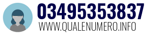 Numero di telefono 03495353837 03495353837