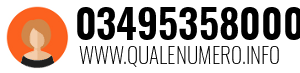Numero di telefono 03495358000 03495358000