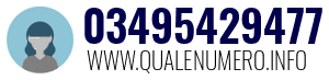 Numero di telefono 03495429477 03495429477