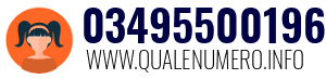 Numero di telefono 03495500196 03495500196