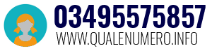 Numero di telefono 03495575857 03495575857