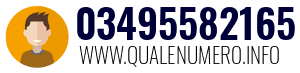 Numero di telefono 03495582165 03495582165