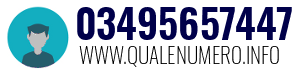 Numero di telefono 03495657447 03495657447