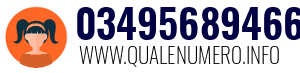 Numero di telefono 03495689466 03495689466