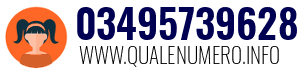Numero di telefono 03495739628 03495739628