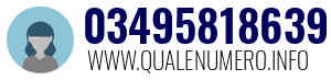 Numero di telefono 03495818639 03495818639
