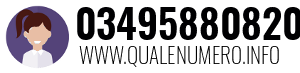 Numero di telefono 03495880820 03495880820