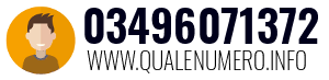 Numero di telefono 03496071372 03496071372