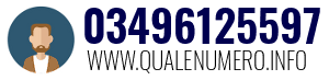 Numero di telefono 03496125597 03496125597