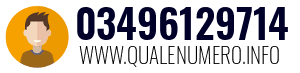 Numero di telefono 03496129714 03496129714