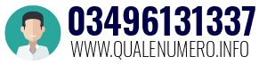 Numero di telefono 03496131337 03496131337
