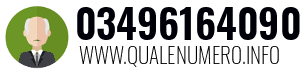Numero di telefono 03496164090 03496164090
