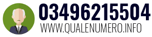 Numero di telefono 03496215504 03496215504