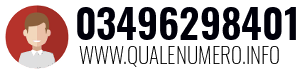 Numero di telefono 03496298401 03496298401