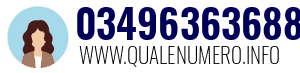 Numero di telefono 03496363688 03496363688