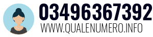 Numero di telefono 03496367392 03496367392
