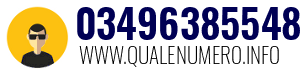 Numero di telefono 03496385548 03496385548