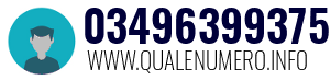 Numero di telefono 03496399375 03496399375