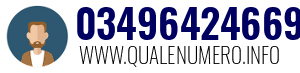Numero di telefono 03496424669 03496424669