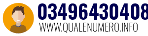 Numero di telefono 03496430408 03496430408