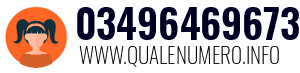 Numero di telefono 03496469673 03496469673