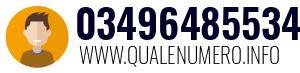 Numero di telefono 03496485534 03496485534