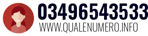 Numero di telefono 03496543533 03496543533