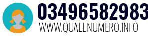 Numero di telefono 03496582983 03496582983