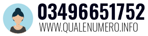 Numero di telefono 03496651752 03496651752