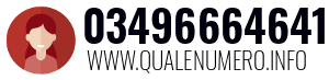 Numero di telefono 03496664641 03496664641
