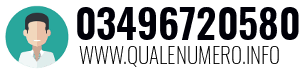 Numero di telefono 03496720580 03496720580