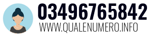 Numero di telefono 03496765842 03496765842