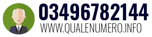Numero di telefono 03496782144 03496782144