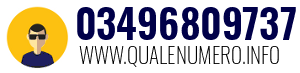 Numero di telefono 03496809737 03496809737