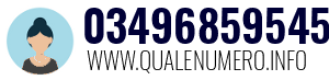 Numero di telefono 03496859545 03496859545