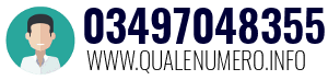 Numero di telefono 03497048355 03497048355