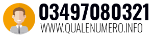 Numero di telefono 03497080321 03497080321