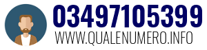 Numero di telefono 03497105399 03497105399