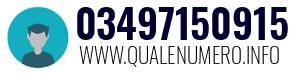 Numero di telefono 03497150915 03497150915