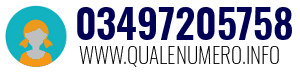 Numero di telefono 03497205758 03497205758