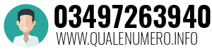 Numero di telefono 03497263940 03497263940