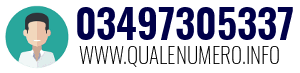 Numero di telefono 03497305337 03497305337